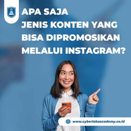 Apa saja jenis konten yang bisa dipromosikan melalui Instagram?