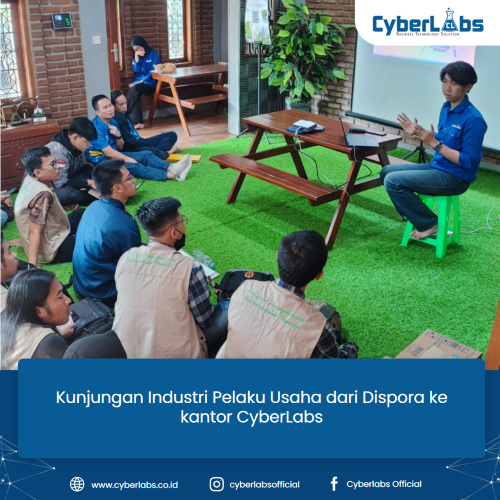 Kunjungan Industri Pelaku Usaha dari Dispora ke kantor CyberLabs